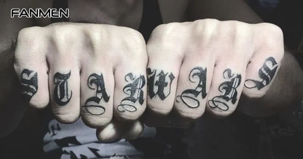 Hình Xăm Chữ Cá Tính Và Mạnh Mẽ 2