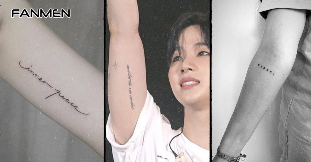 Hình xăm chữ cánh tay nam mẫu 14