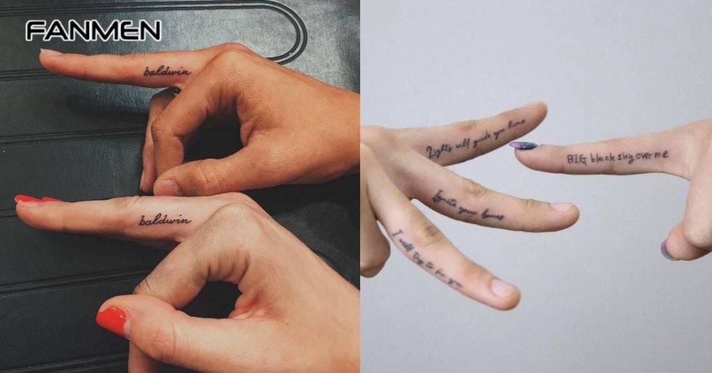 Hình xăm chữ đôi hoặc nhóm