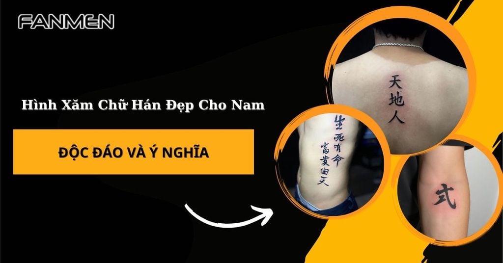 Hình xăm chữ Hán đẹp cho nam
