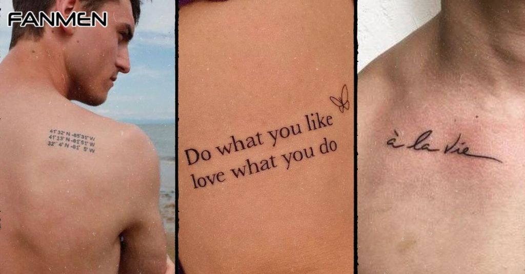 Hình xăm chữ sau lưng cho nam mẫu 8