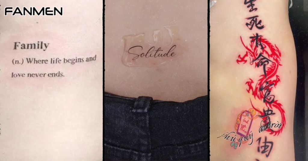Hình xăm chữ sau lưng cho nam mẫu 9
