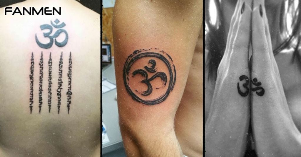 Hình xăm chữ Om cho nam mẫu 10