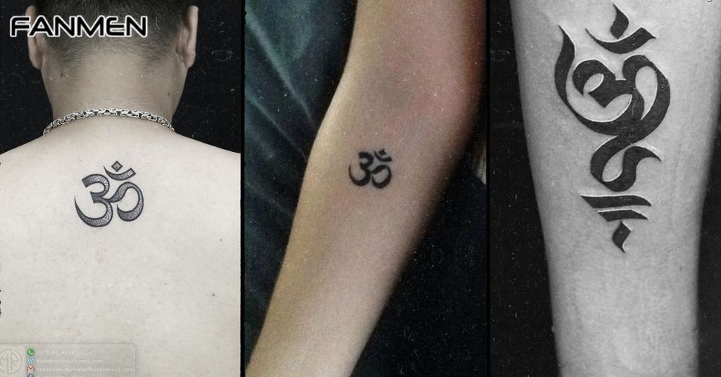 Hình xăm chữ Om cho nam mẫu 4