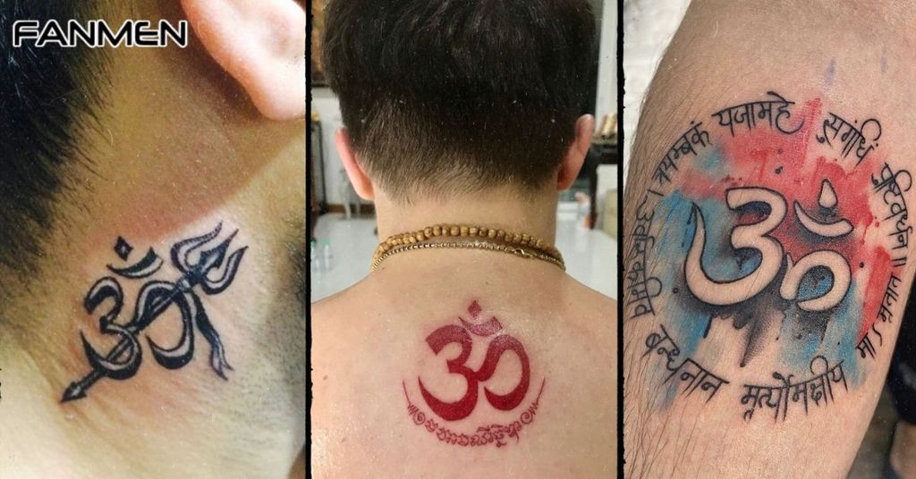 Hình xăm chữ Om cho nam mẫu 5