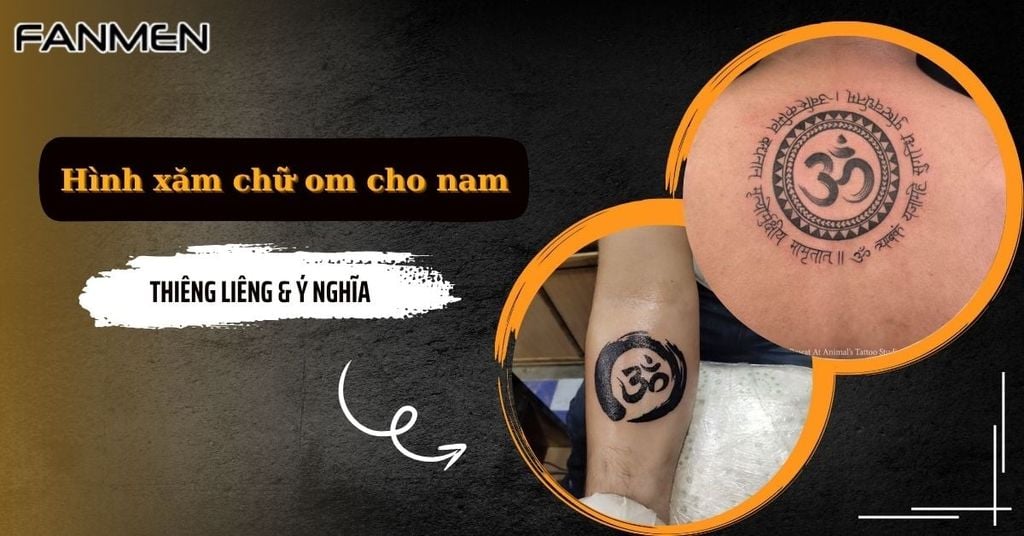 Hình xăm chữ om cho nam