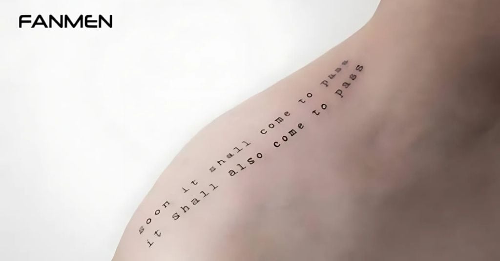 Hình xăm chữ về triết lý sống 1