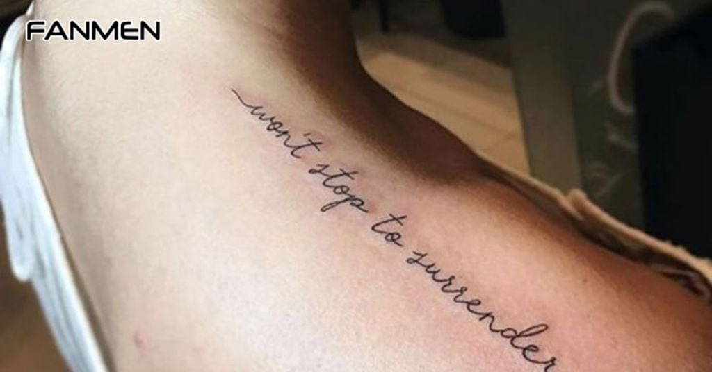 Hình xăm chữ về triết lý sống 2