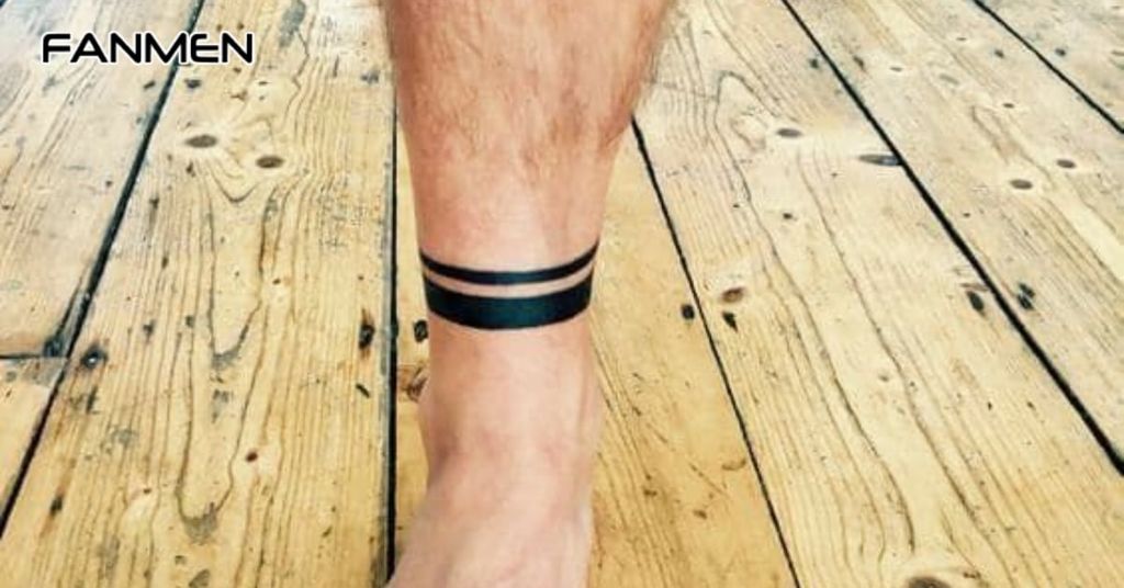 Hình Xăm Cổ Chân Nam Tối Giản 5