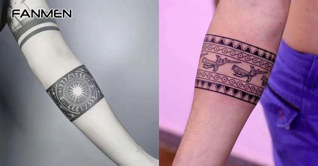 Hình xăm vòng tay trống đồng