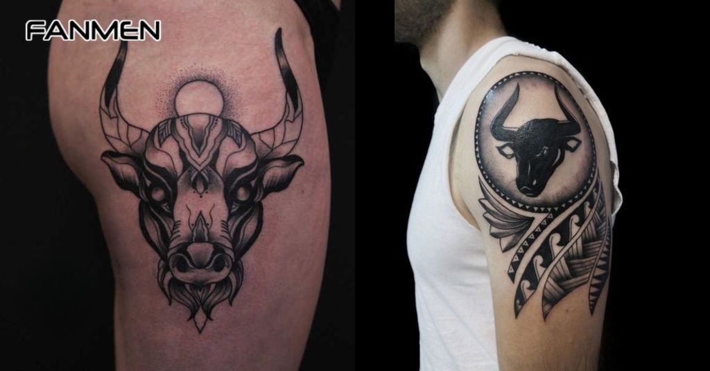 Hình Xăm Con Bò Tót 2