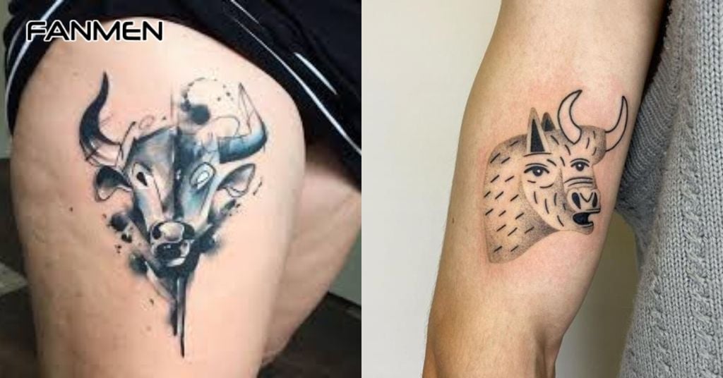 Hình Xăm Con Bò Tót 4