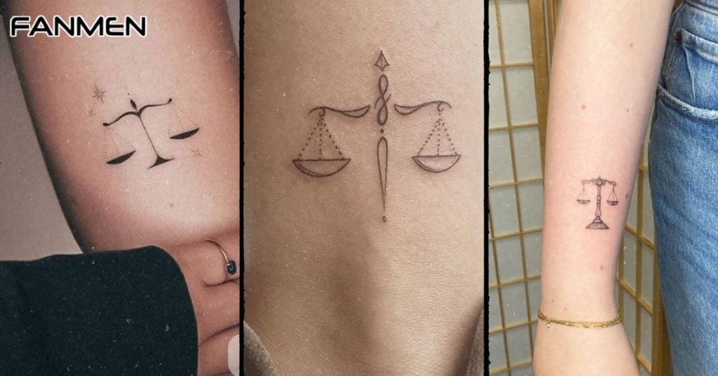 Hình Xăm Cung Thiên Bình Nam Mẫu 11