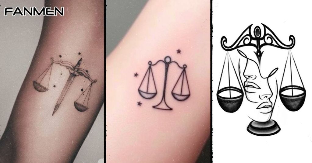 Hình Xăm Cung Thiên Bình Nam Mẫu 12