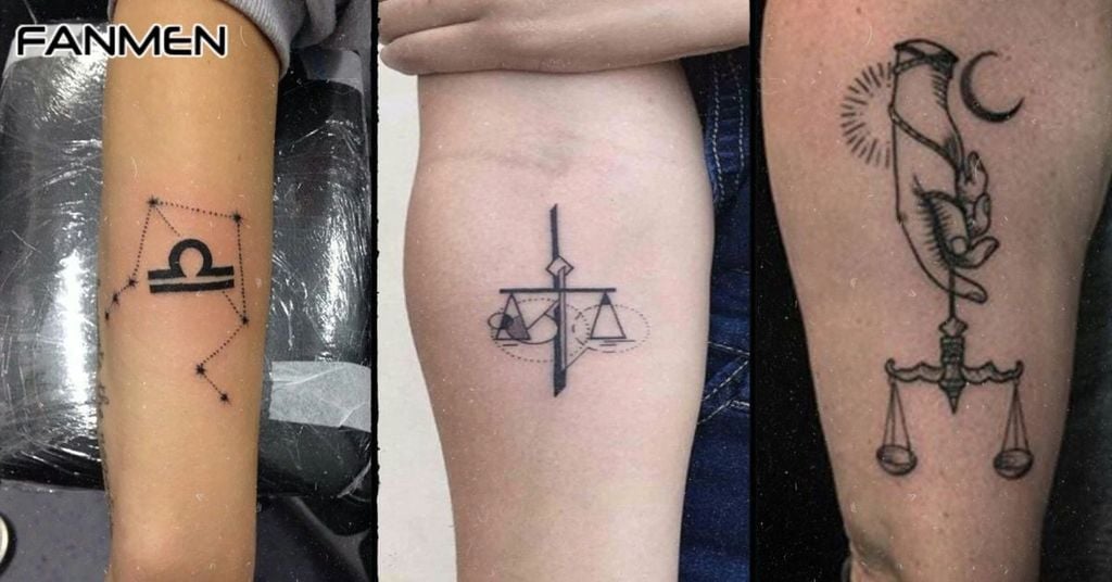 Hình Xăm Cung Thiên Bình Nam Mẫu 4