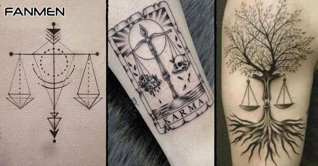 Hình Xăm Cung Thiên Bình Nam Mẫu 8