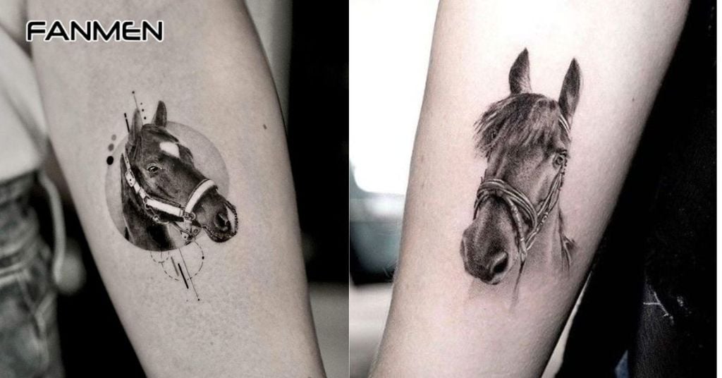 Hình xăm đầu ngựa 7