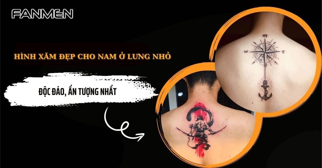Hình xăm đẹp cho nam ở lưng nhỏ