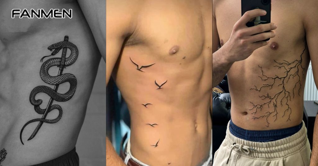 Hình xăm dọc eo hoặc kéo dài 2