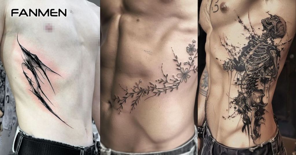 Hình xăm dọc eo hoặc kéo dài 4