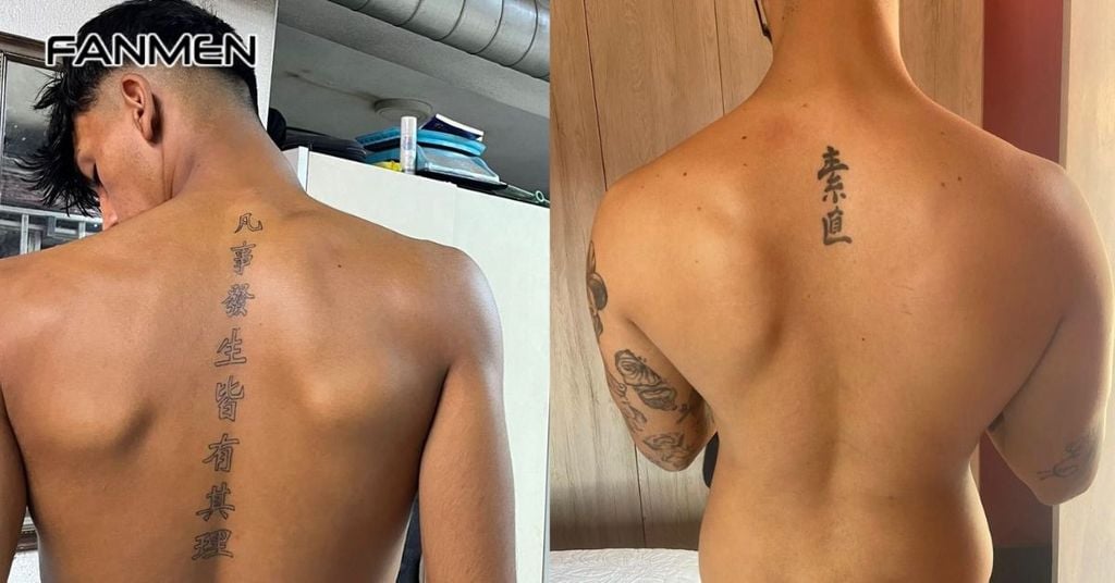Hình xăm dọc sống lưng cho nam