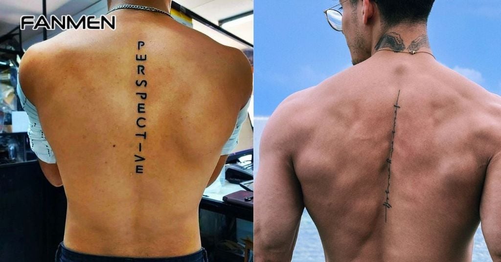 Hình xăm dọc sống lưng cho nam