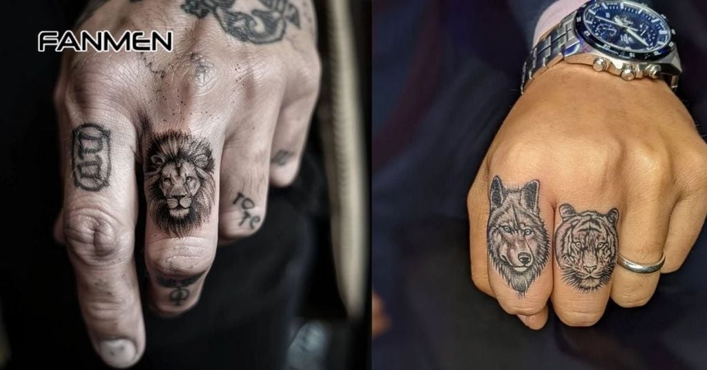 Hình xăm ngón tay nam cực đẹp phong cách động vật