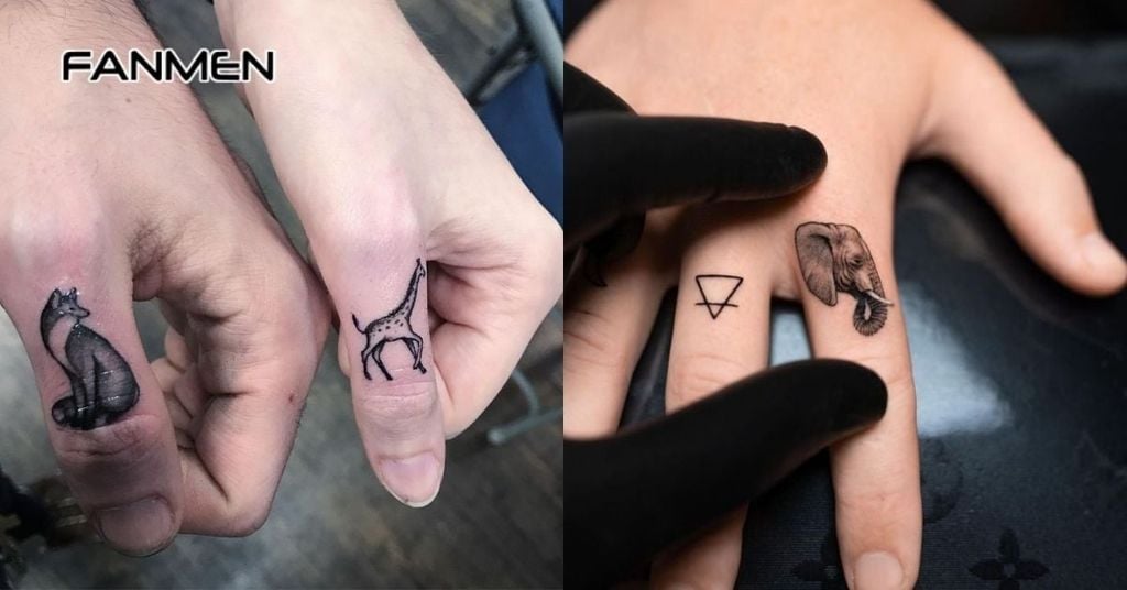 Hình xăm ngón tay nam cực đẹp phong cách động vật