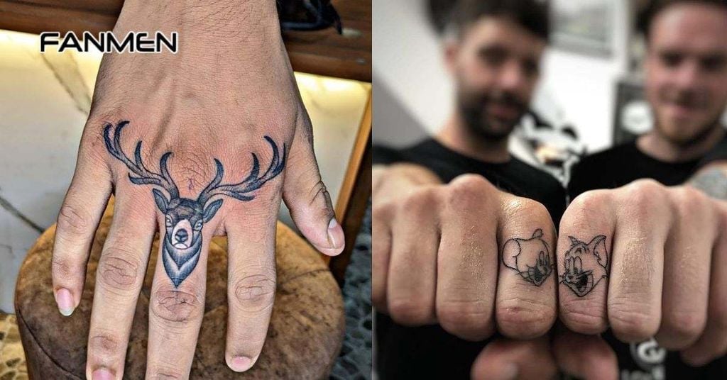 Hình xăm ngón tay nam cực đẹp phong cách động vật
