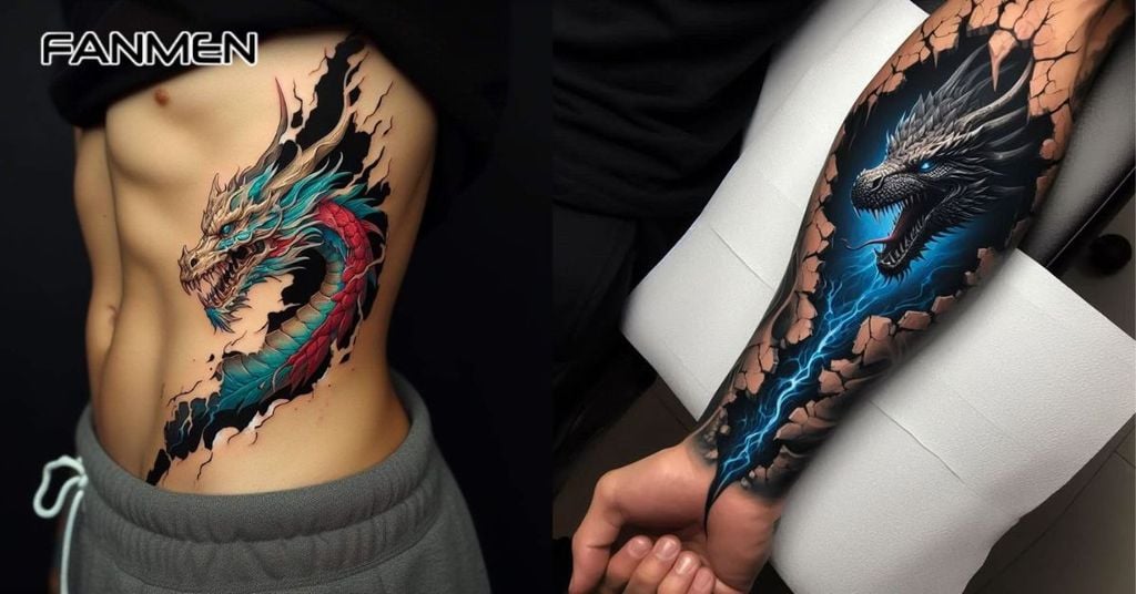 Hình xăm 3D động vật mạnh mẽ 5