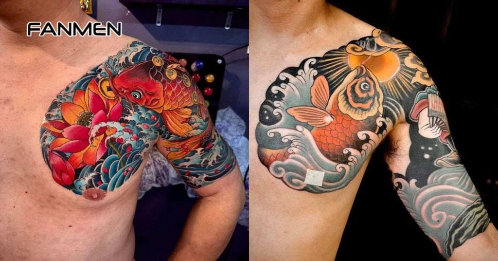 Hình xăm ở ngực cho nam về động vật