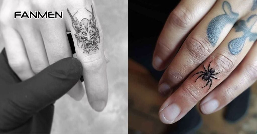 Hình xăm ngón tay nam cực đẹp phong cách động vật