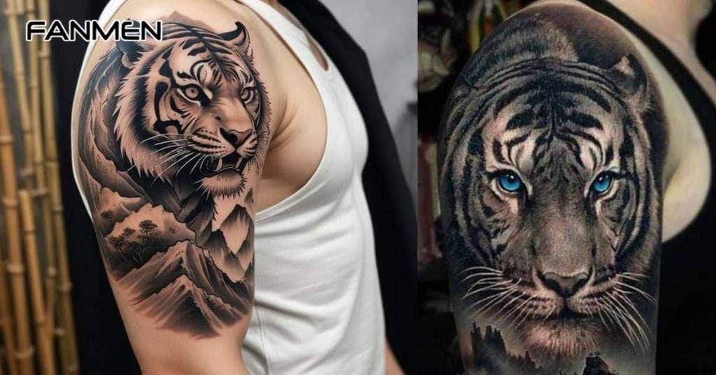 Hình xăm động vật ở vai cho nam 3
