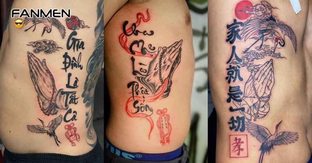 Hình xăm eo nam mạnh mẽ, cá tính 2