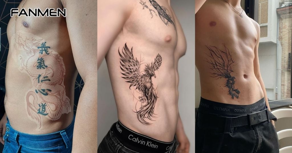 Hình xăm eo nam mạnh mẽ, cá tính 4