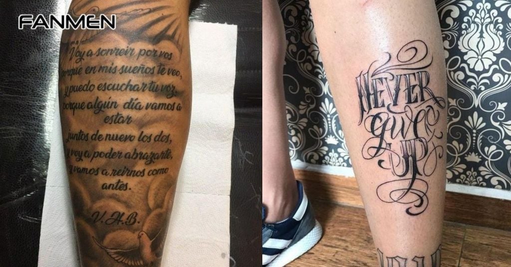 Hình Xăm Full Chân Phong Cách Chữ 5