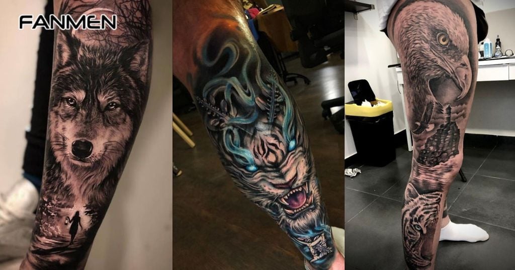 Hình xăm chân phong cách thực tế