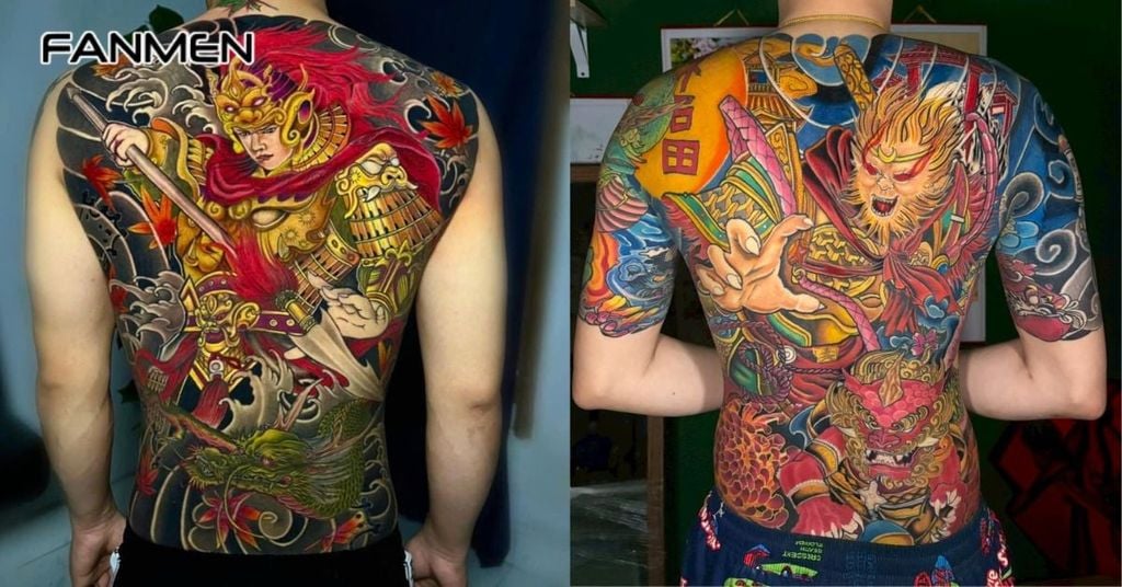 Hình xăm full lưng đẹp cho nam mẫu 31