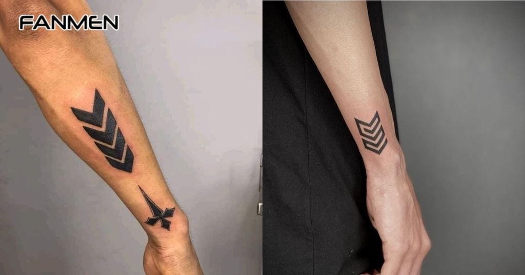 Hình xăm hình học tối giản 2