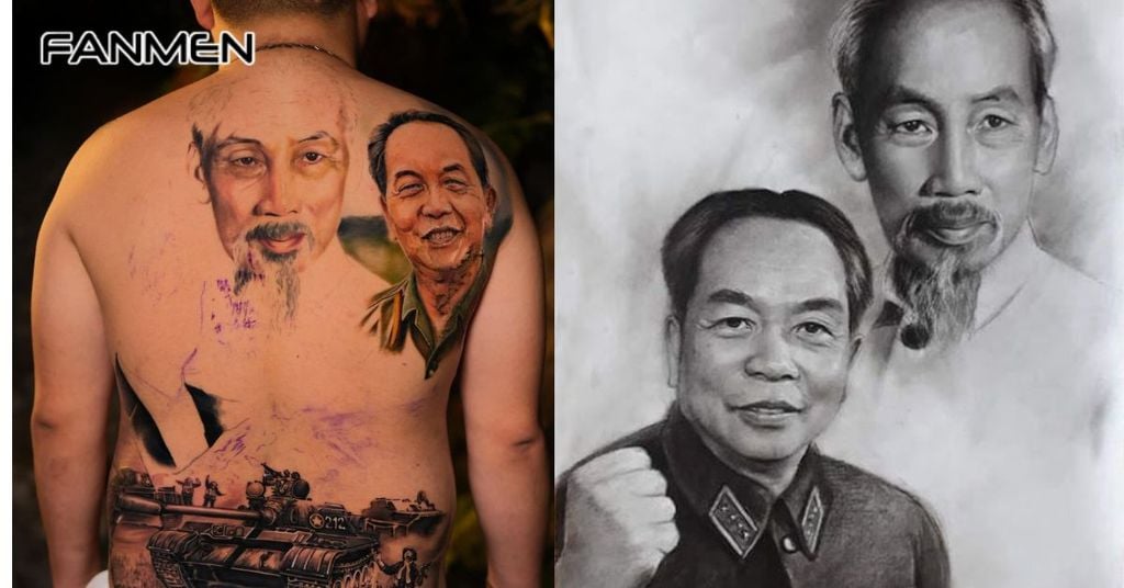 Hình xăm Chủ Tịch Hồ Chí Minh 2
