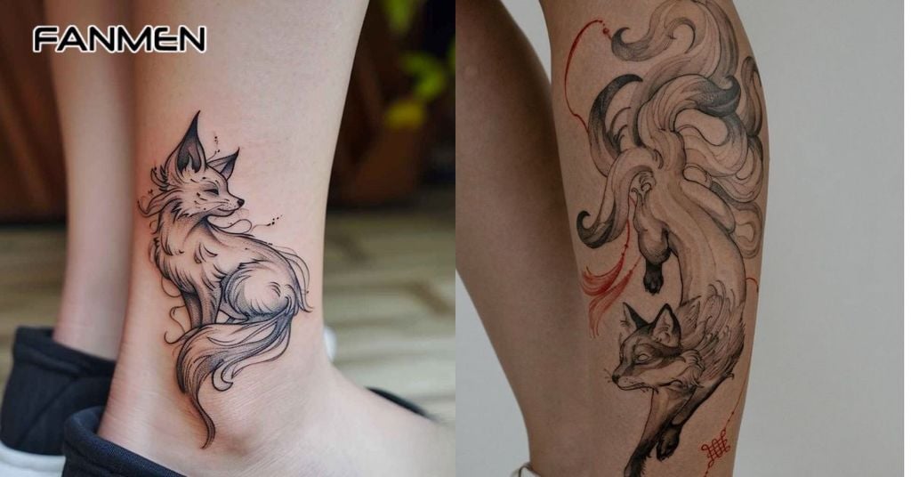 Hình xăm hồ ly Realistic 4