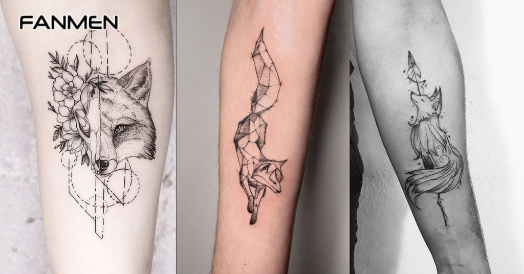 Hình Xăm Hồ Ly Geometric 2