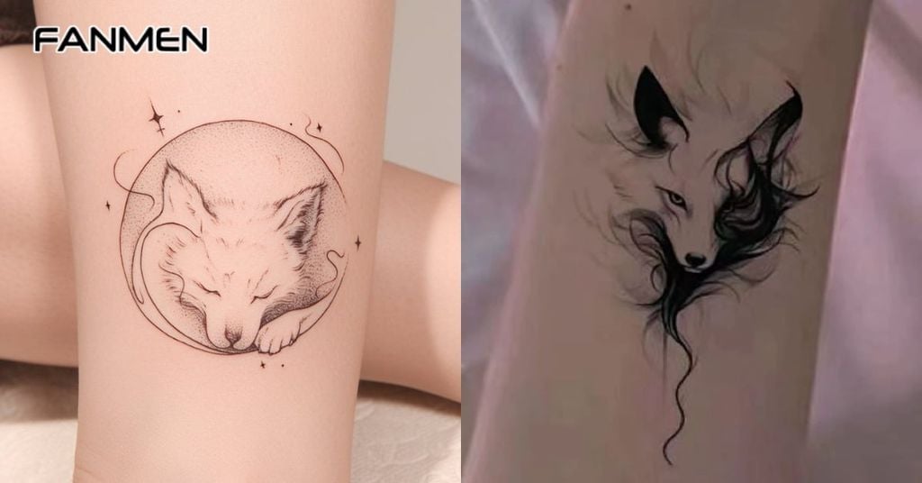 Hình Xăm Hồ Ly Minimalist