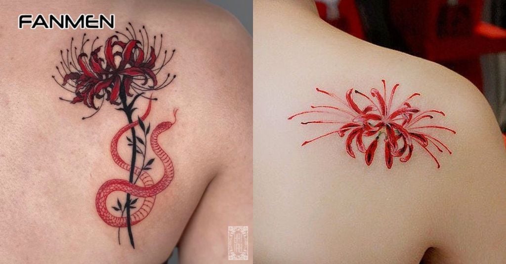 Hình xăm hoa bỉ ngạn 22