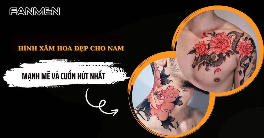 Hình xăm hoa đẹp cho nam