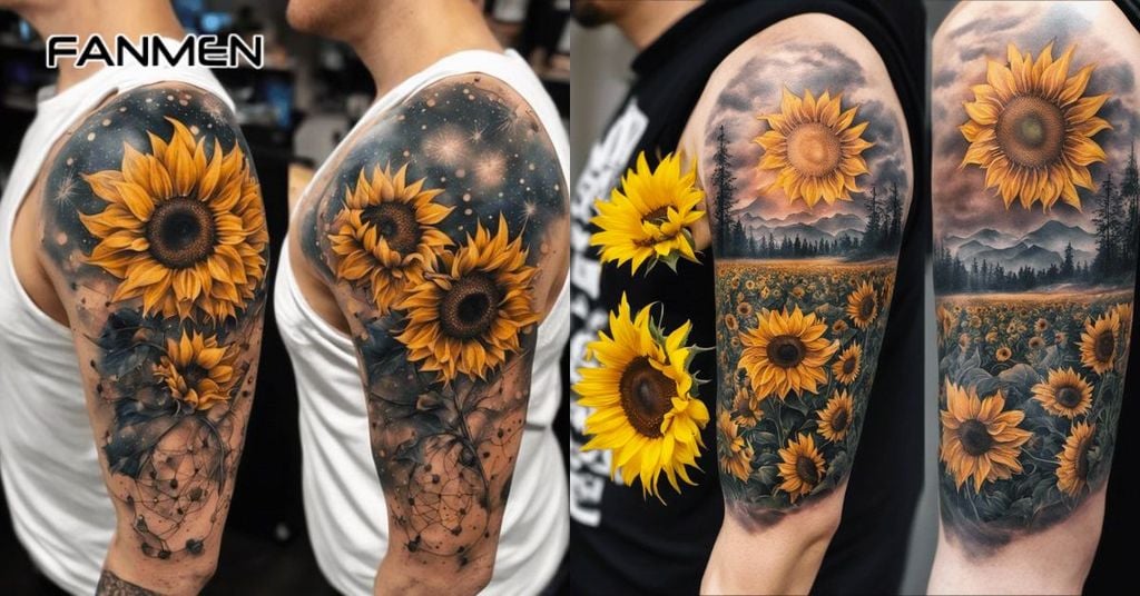 Hình xăm hoa hướng dương