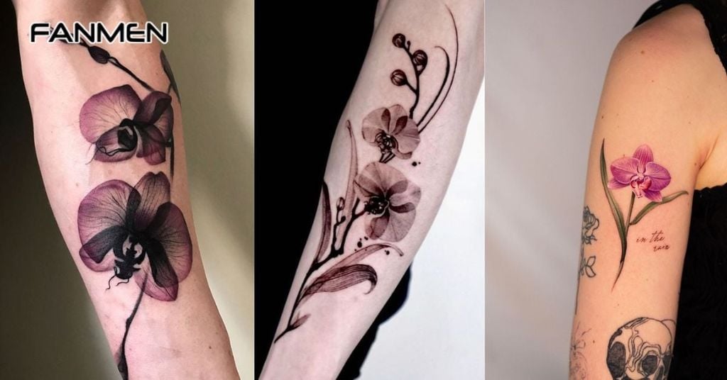 Hình xăm hoa lan cho nam 19