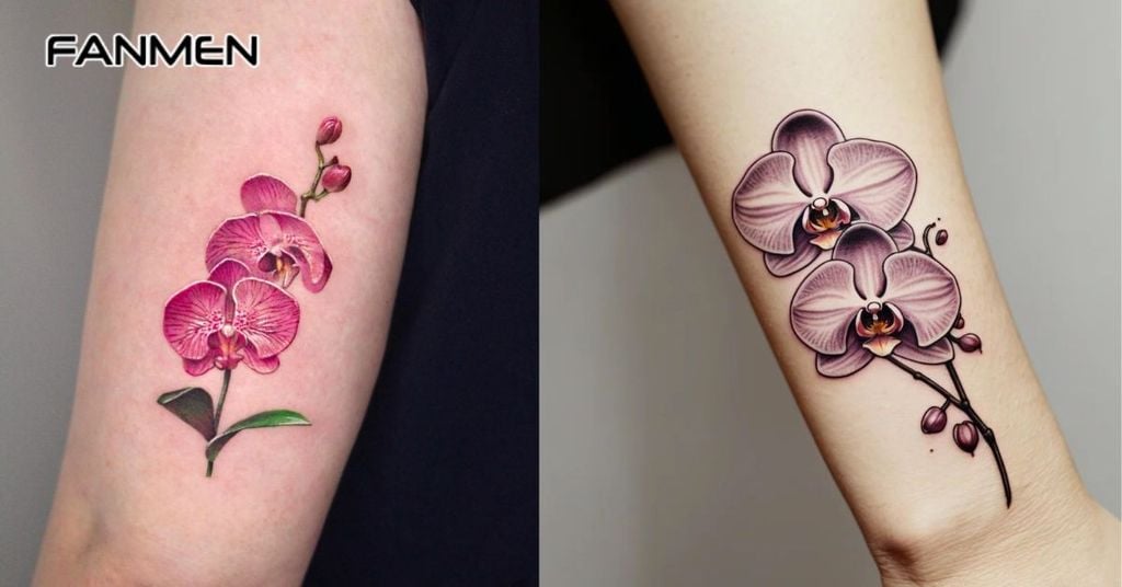 Hình xăm hoa lan cho nam 20