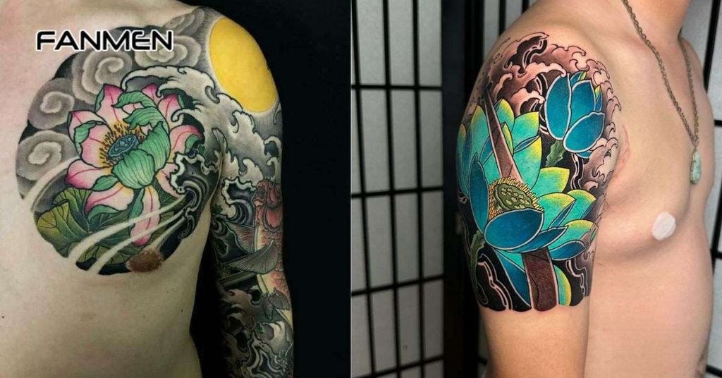 Hình xăm hoa sen