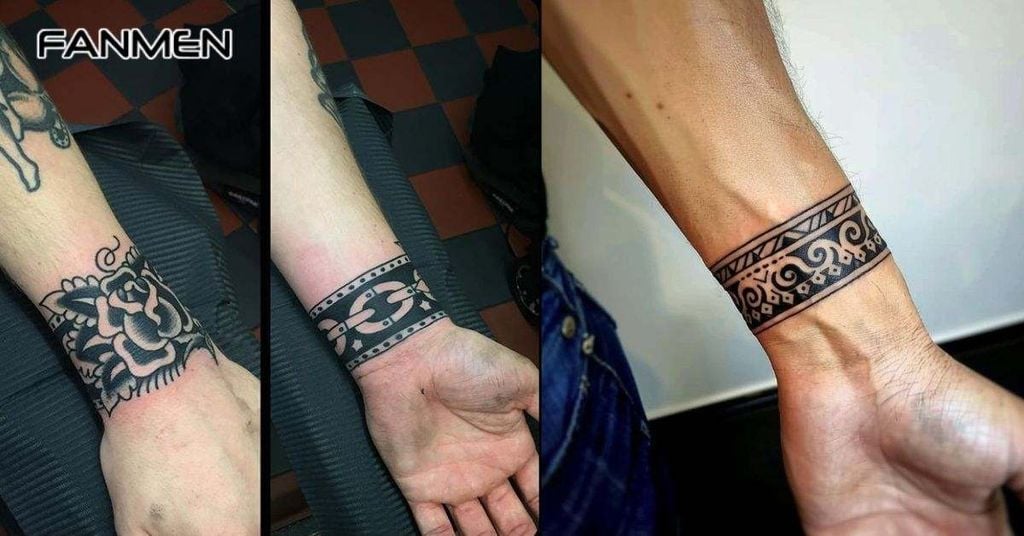 Hình xăm cổ tay hoa văn